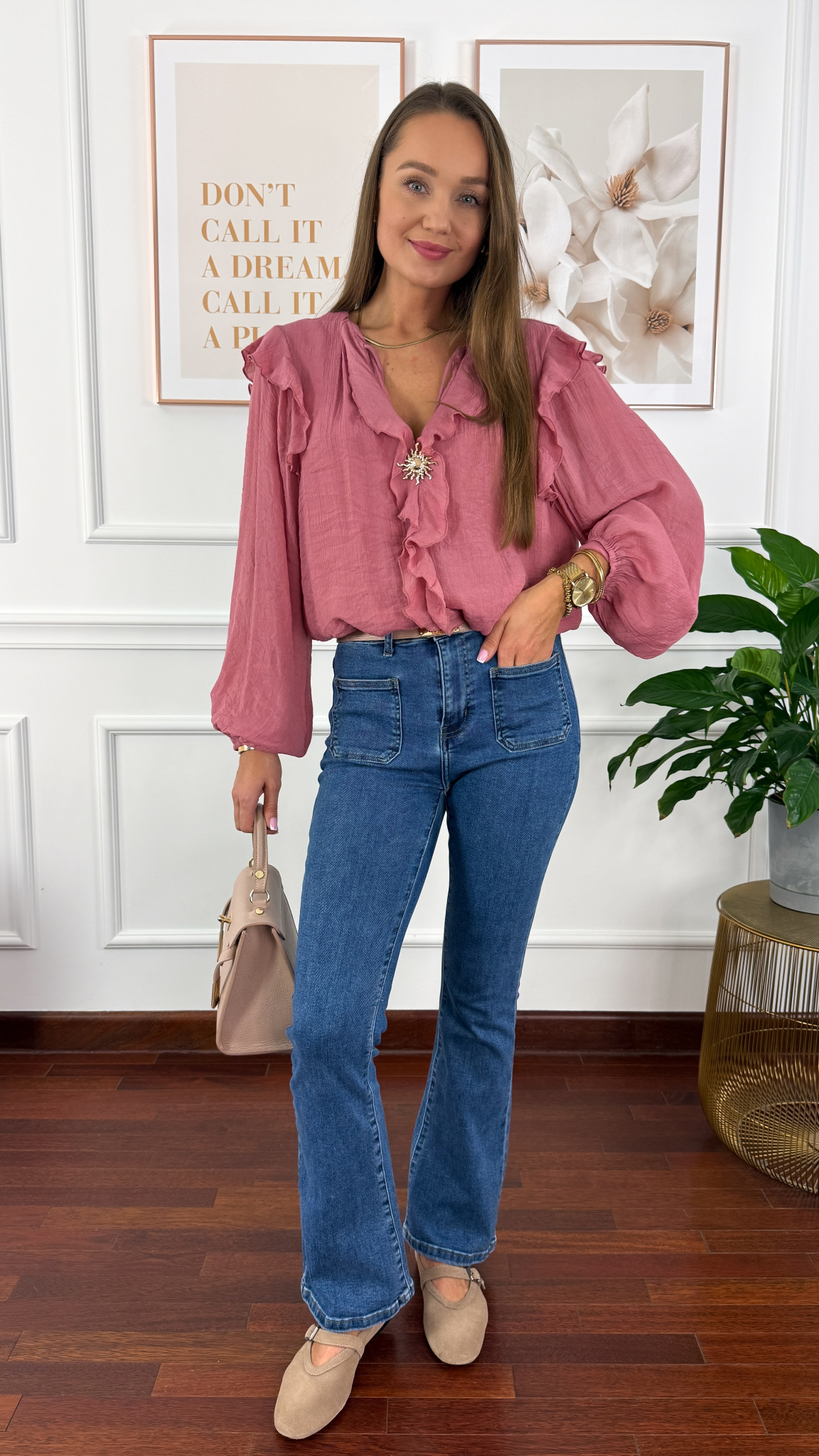 Spodnie dzwony Wendy denim