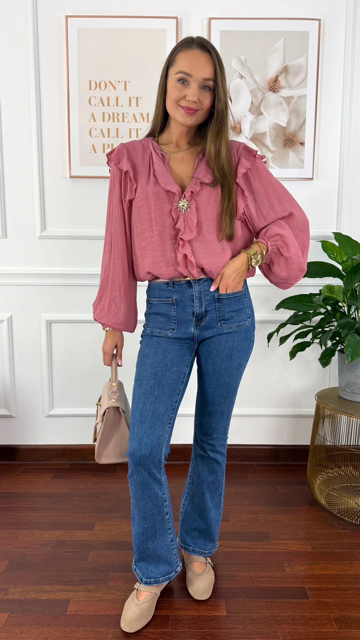 Spodnie dzwony Wendy denim