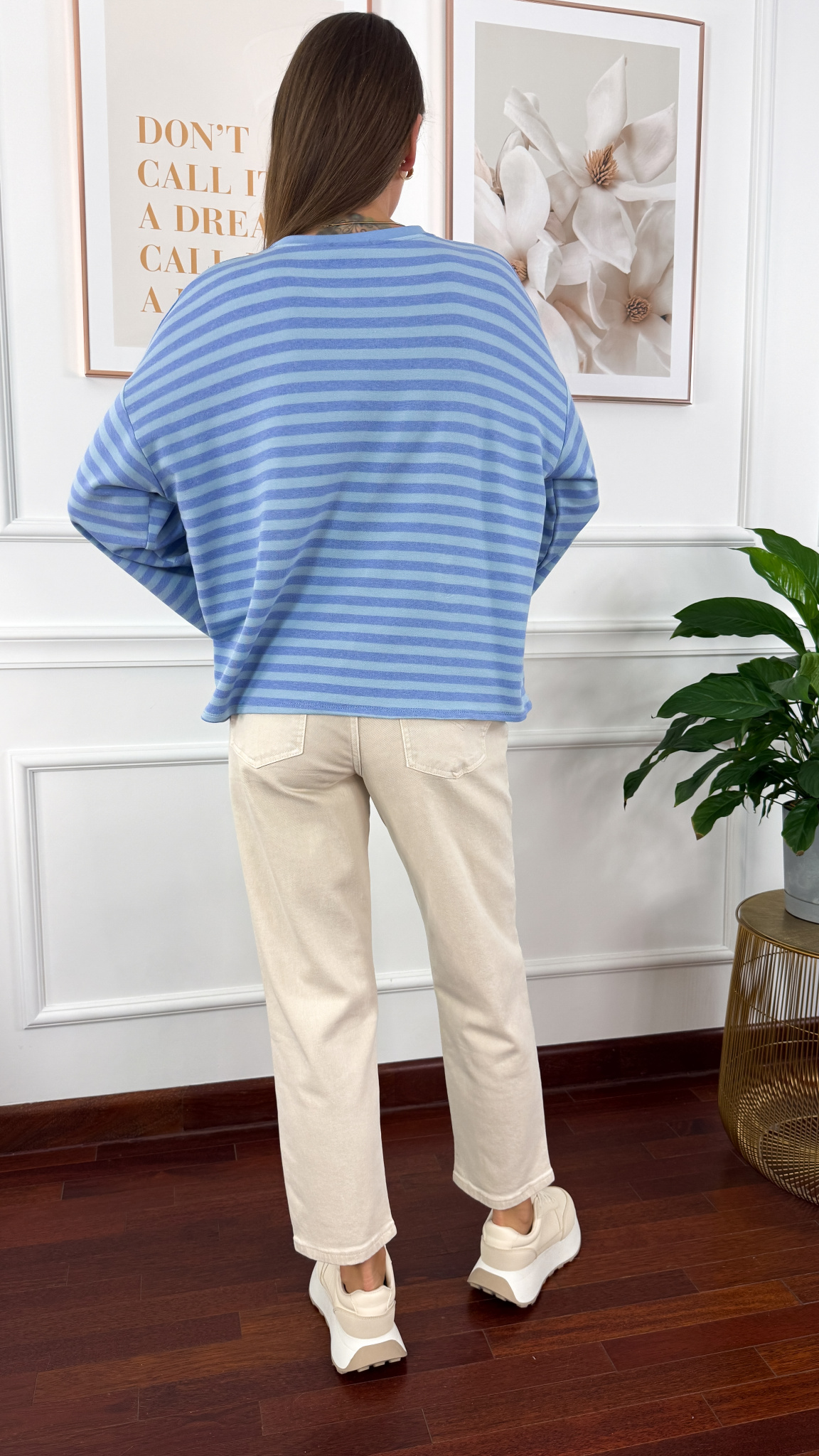 Bawełniana bluza Briva niebiesko-fioletowa