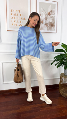 Materiałowe spodnie Abia beżowe