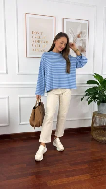 Materiałowe spodnie Abia beżowe