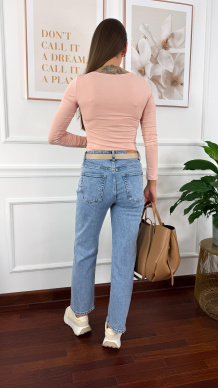 Wiskozowa bluzka Lola łososiowa