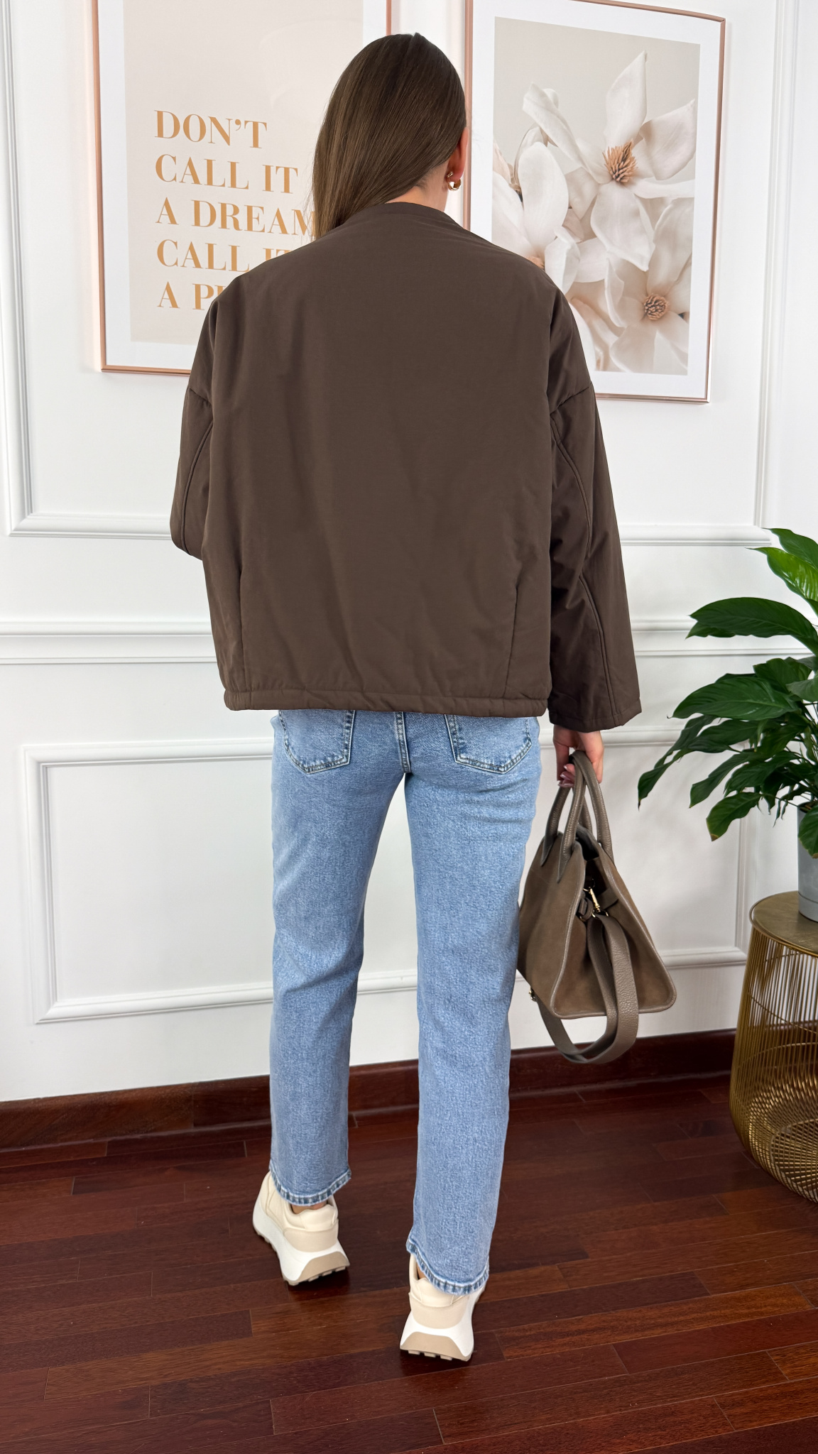 Kurtka Helena brązowa