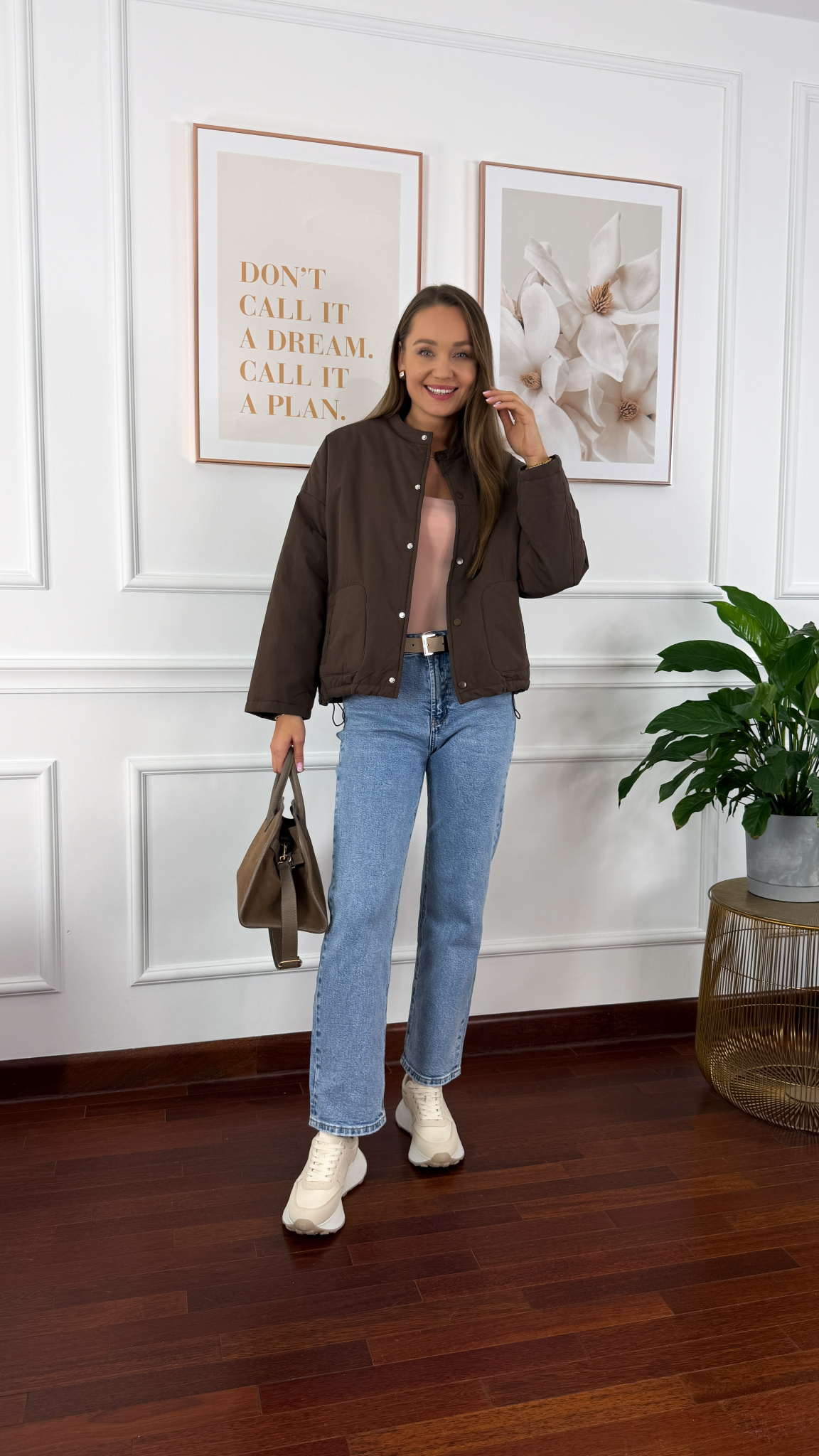 Kurtka Helena brązowa