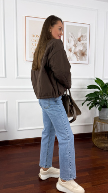 Kurtka Helena brązowa