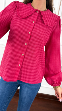 Bawełniana koszula Bell fuksja