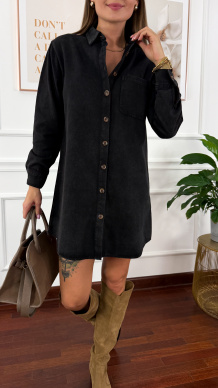 Sukienka szmizjerka Mila czarna