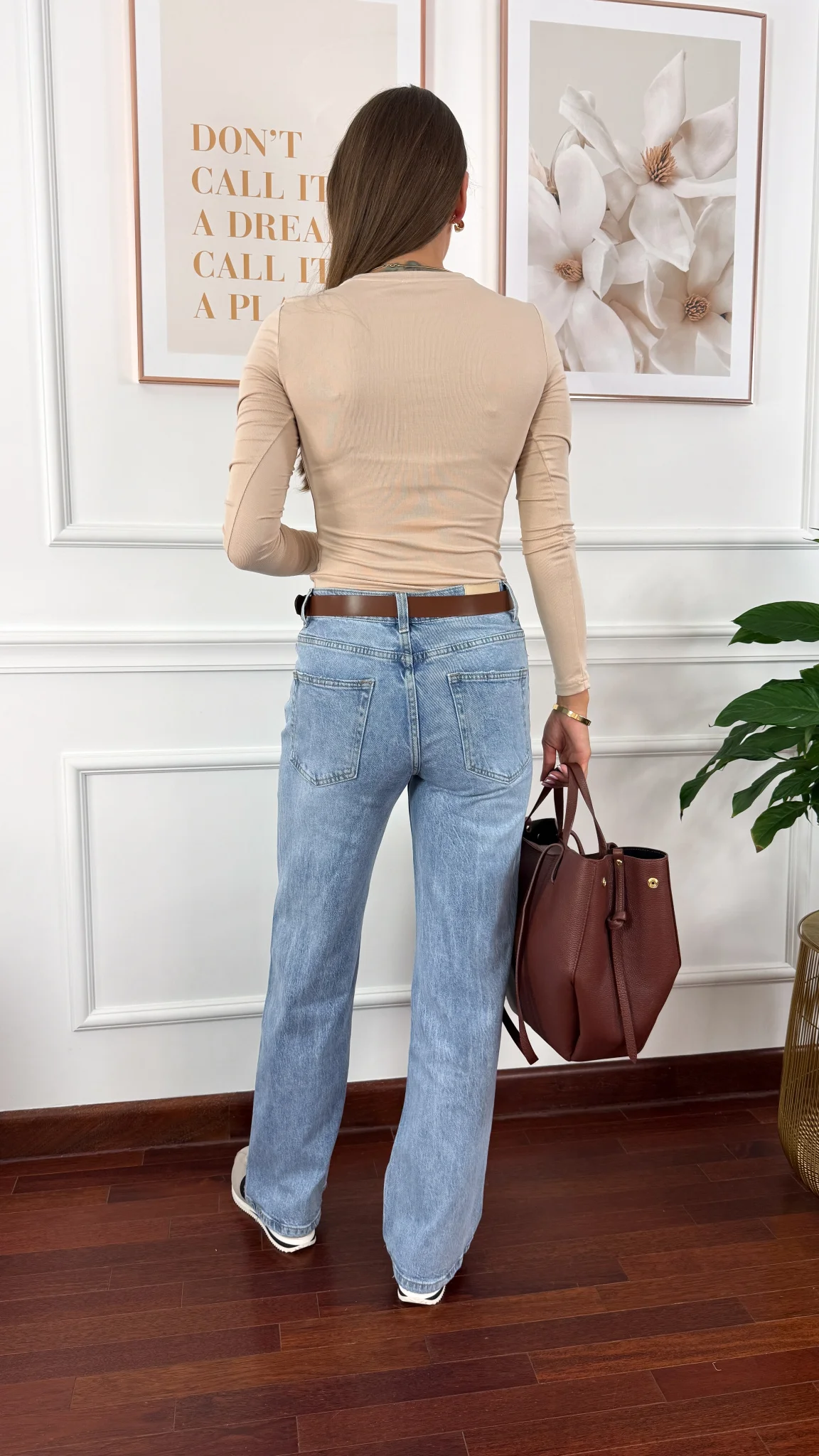 Bawełniana bluzka Talin beżowa