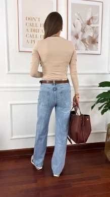 Bawełniana bluzka Talin beżowa