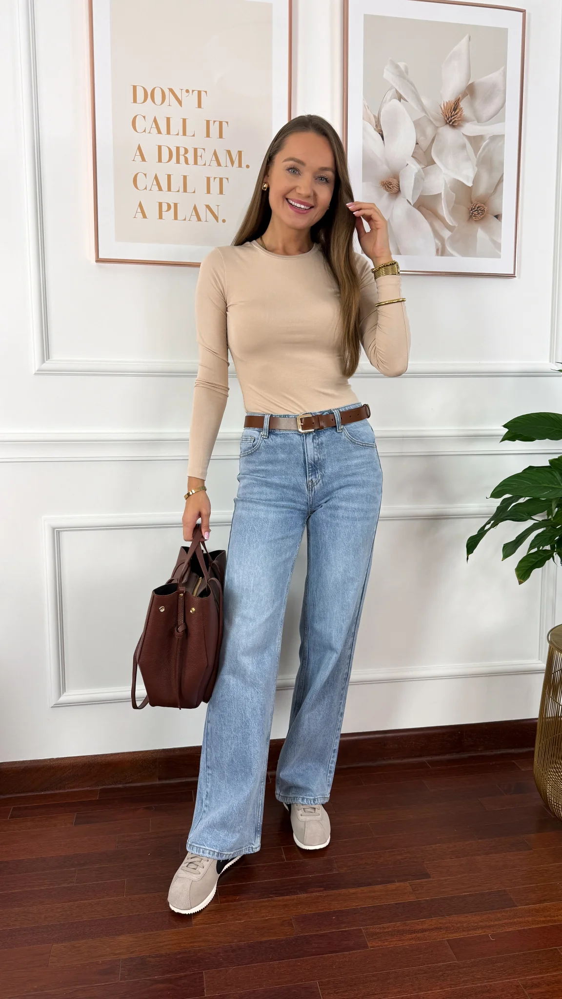 Bawełniana bluzka Talin beżowa