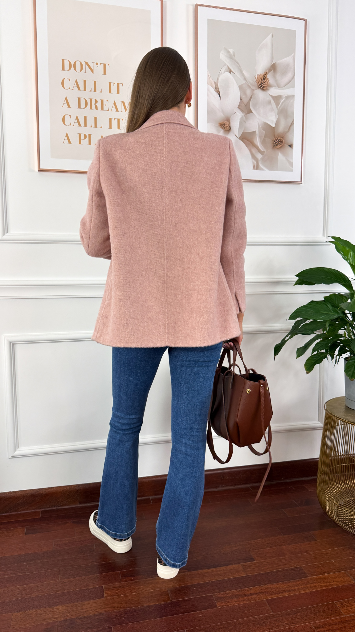 Wełniana marynarka Amira różowa