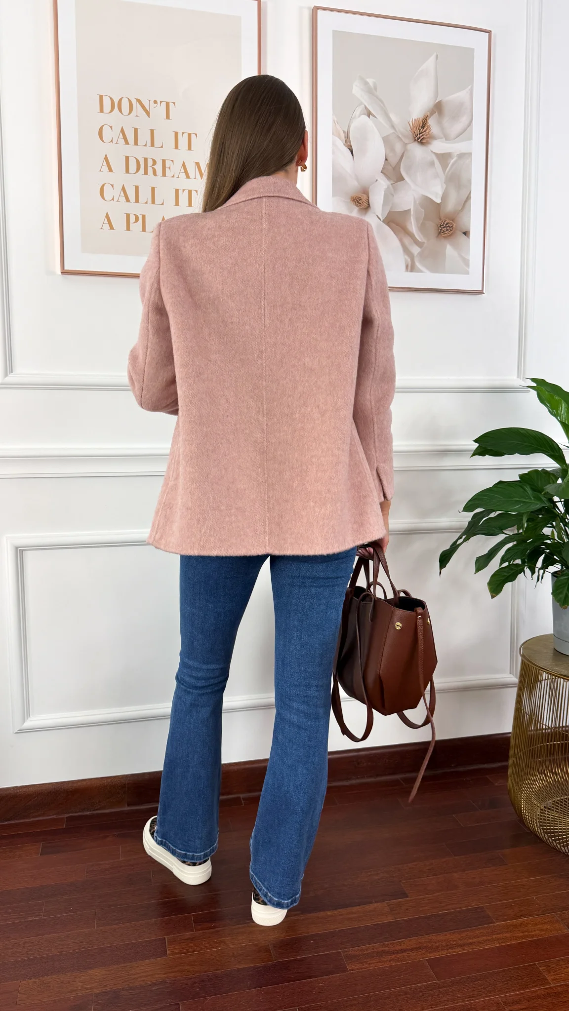 Wełniana marynarka Amira różowa