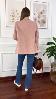 Wełniana marynarka Amira różowa