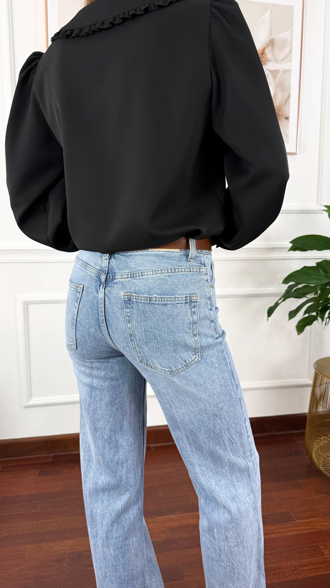 Spodnie Leda wide leg denim