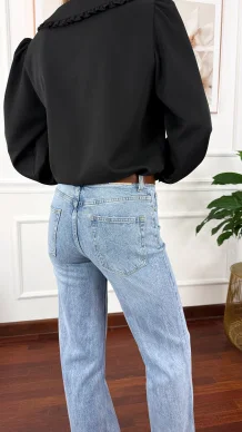 Spodnie Leda wide leg denim