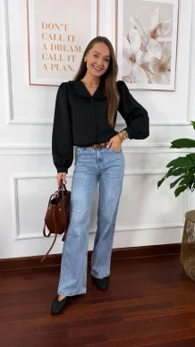 Spodnie Leda wide leg denim