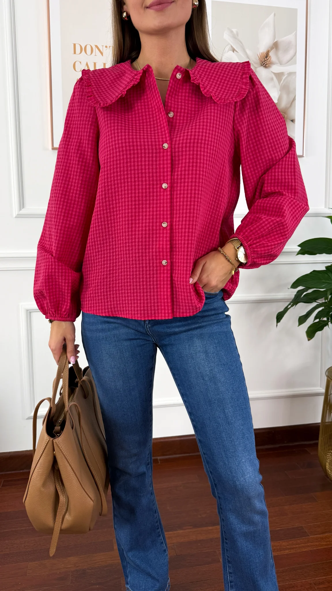 Spodnie dzwony Rose denim