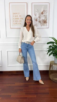 Spodnie dzwony Jose denim