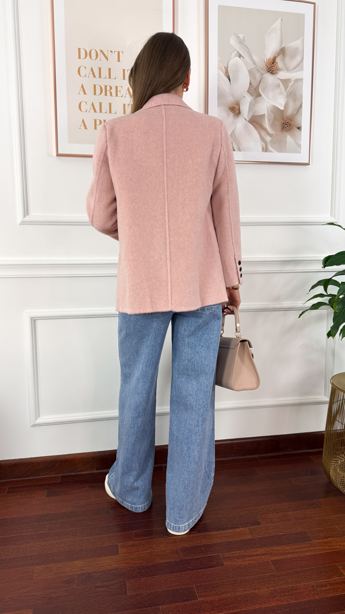 Wełniana marynarka Mariella różowa