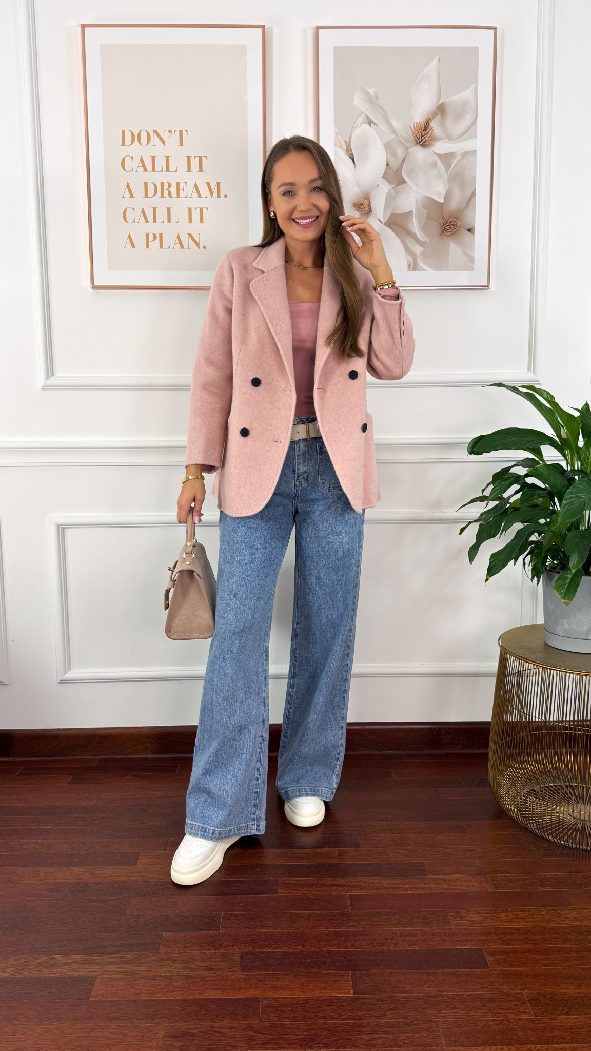 Wełniana marynarka Mariella różowa