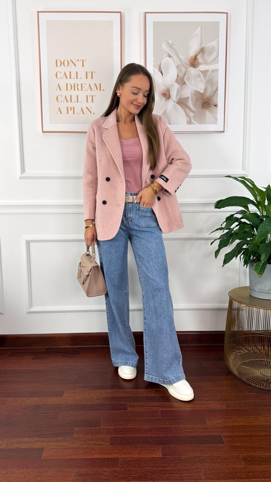 Wełniana marynarka Mariella różowa