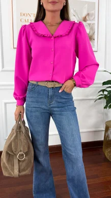 Wiskozowa koszula Evi fuksja