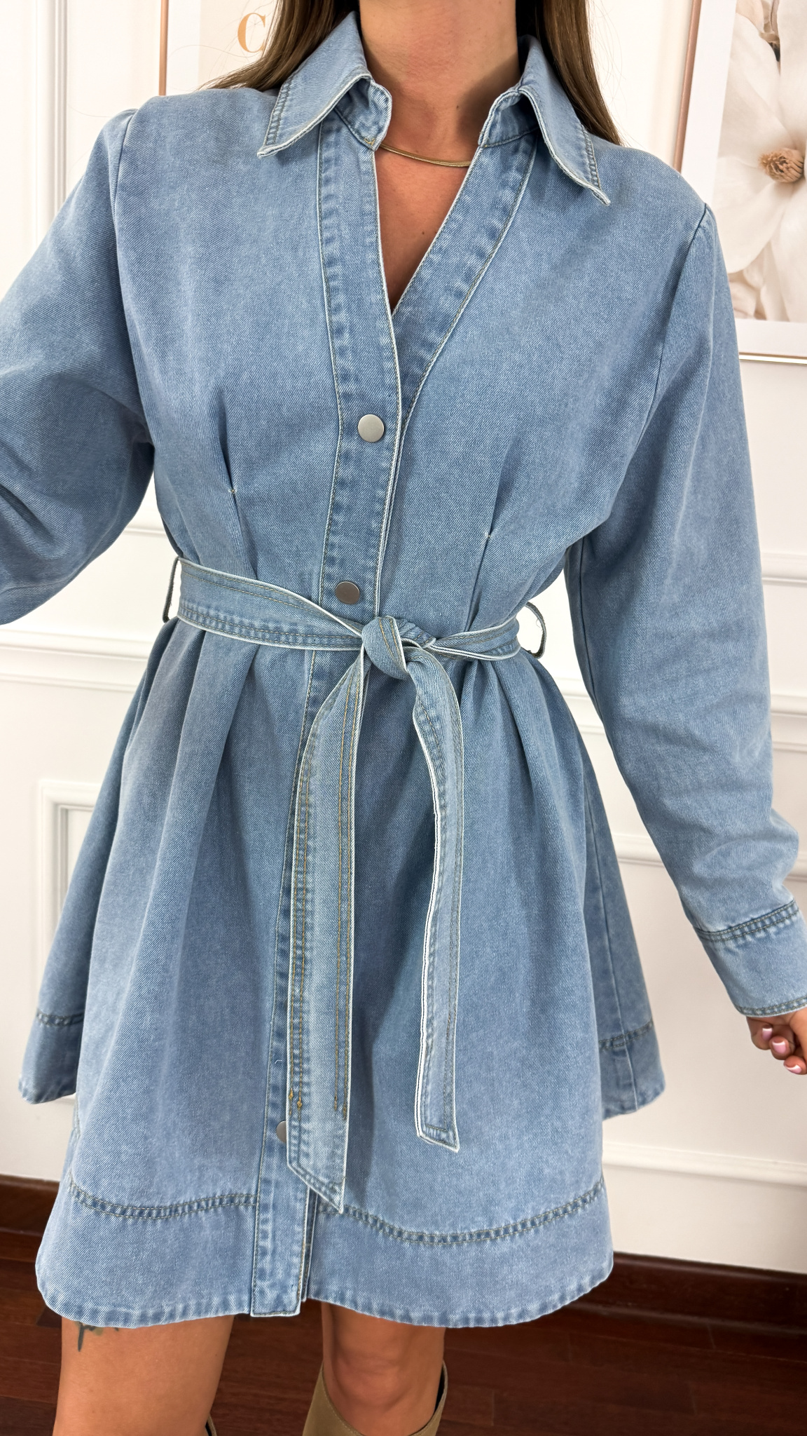 Sukienka Noira jasny denim