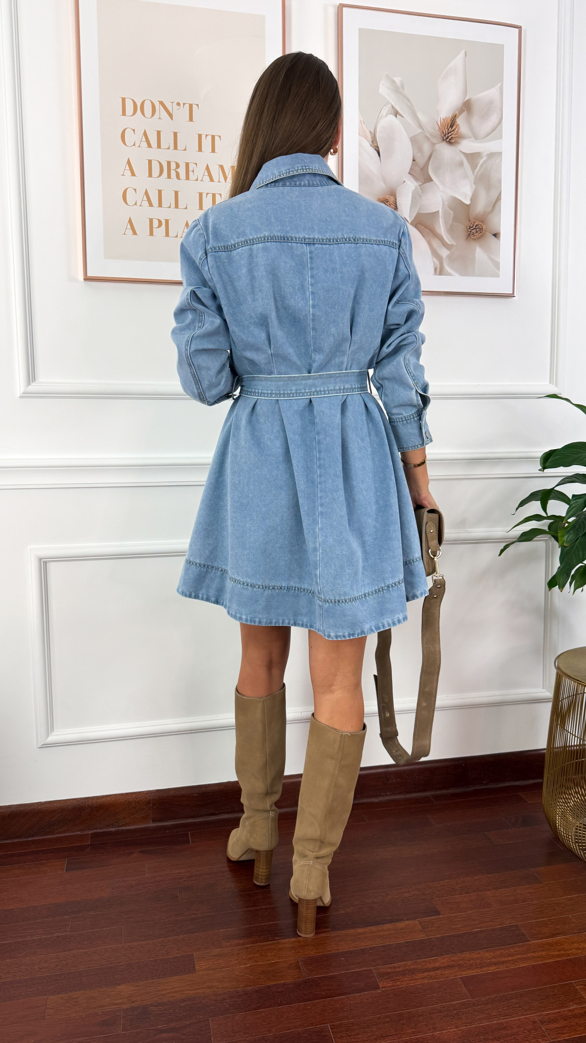 Sukienka Noira jasny denim