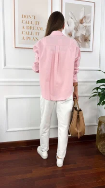 Bawełniana koszula Caterina różowa