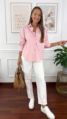 Bawełniana koszula Caterina różowa