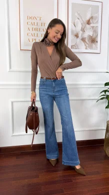 Wiskozowe body Elara cappuccino