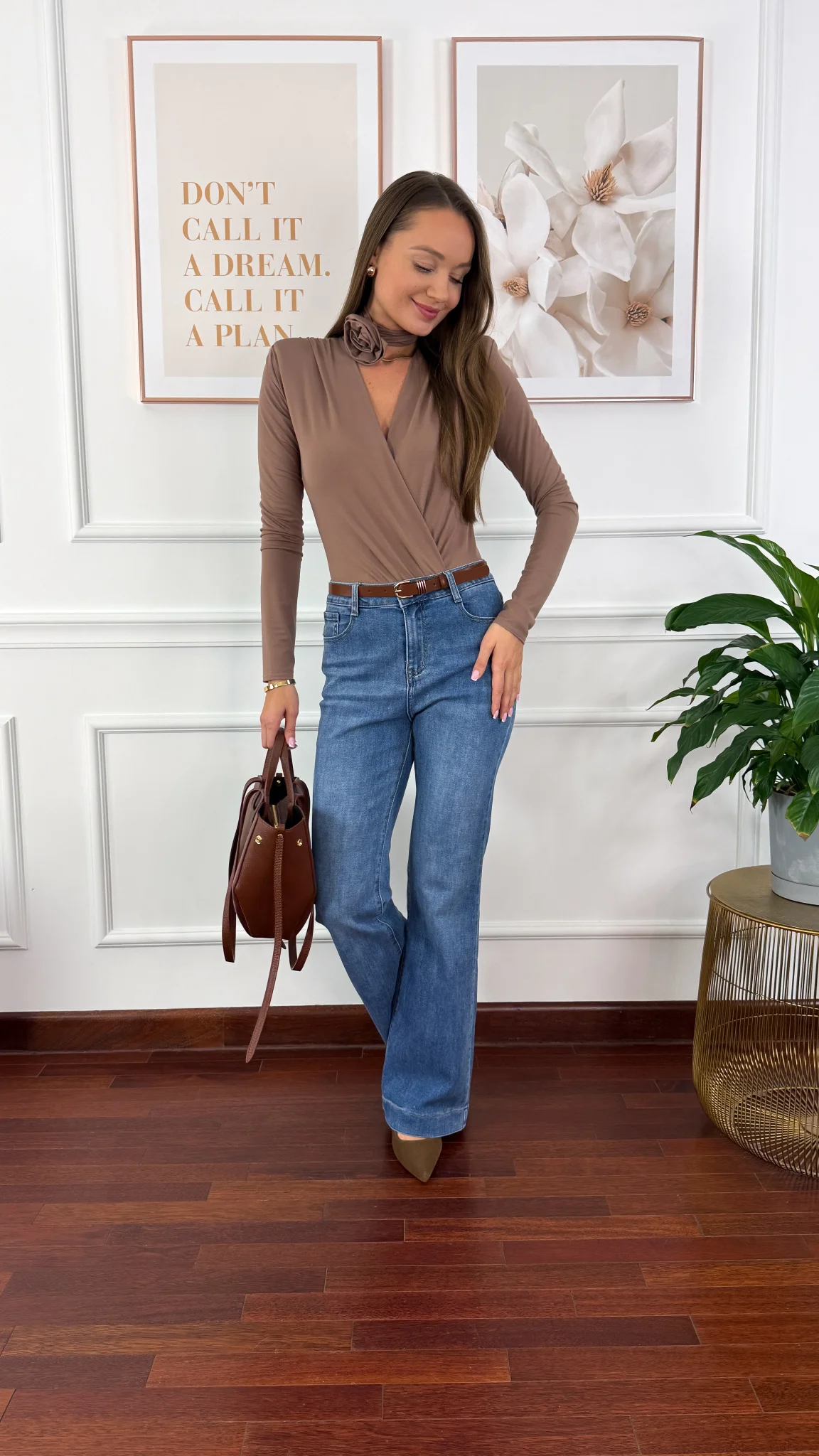 Wiskozowe body Elara cappuccino