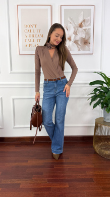 Wiskozowe body Elara cappucino