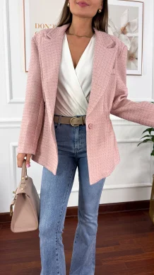 Marynarka Ginevra różowa