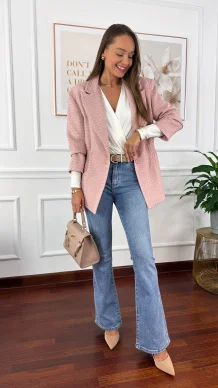 Marynarka Ginevra różowa