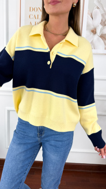 Sweter z wiskozą Sorell żółty