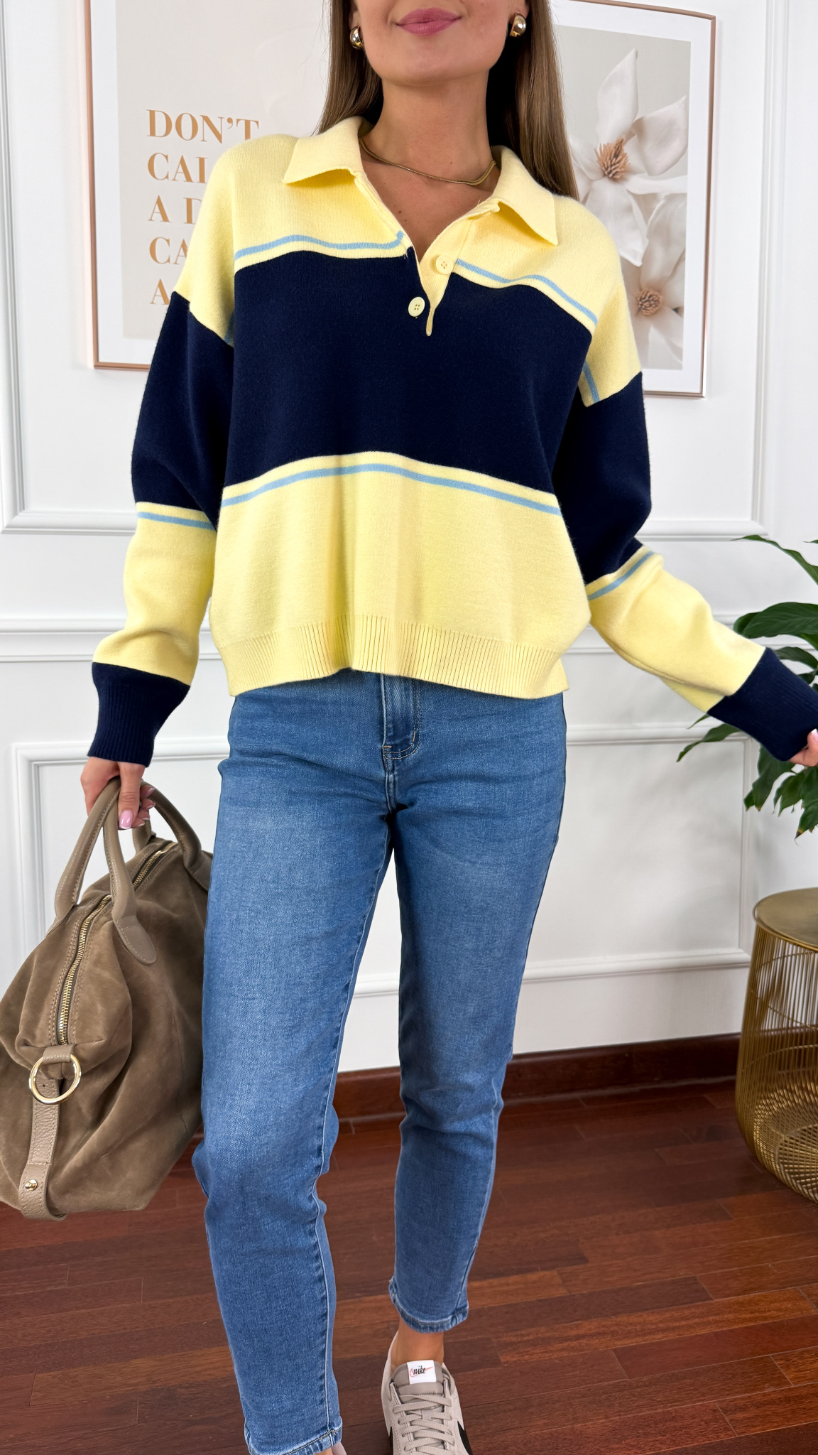 Sweter z wiskozą Sorell żółty