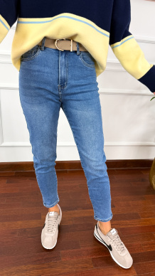 Spodnie mom fit Elea denim