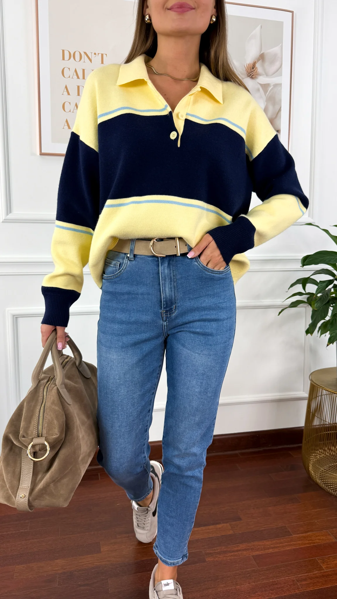 Spodnie mom fit Elea denim