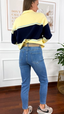 Spodnie mom fit Elea denim