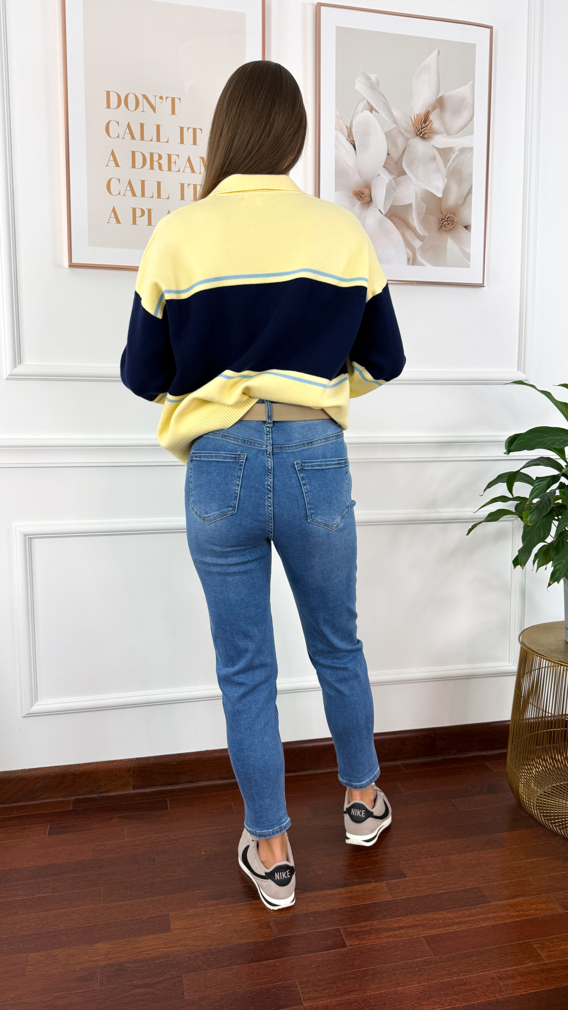 Spodnie mom fit Elea denim