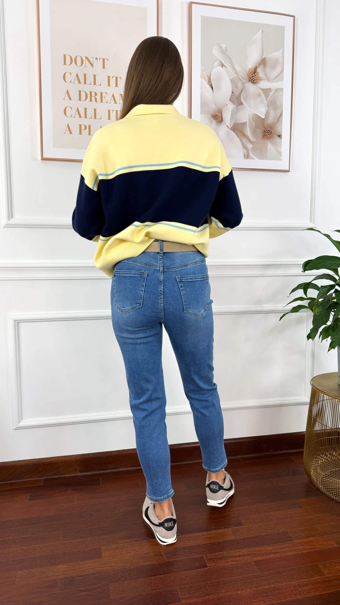 Spodnie mom fit Elea denim