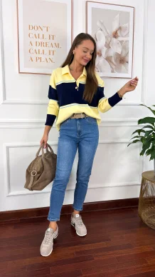 Spodnie mom fit Elea denim