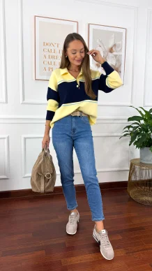 Spodnie mom fit Elea denim