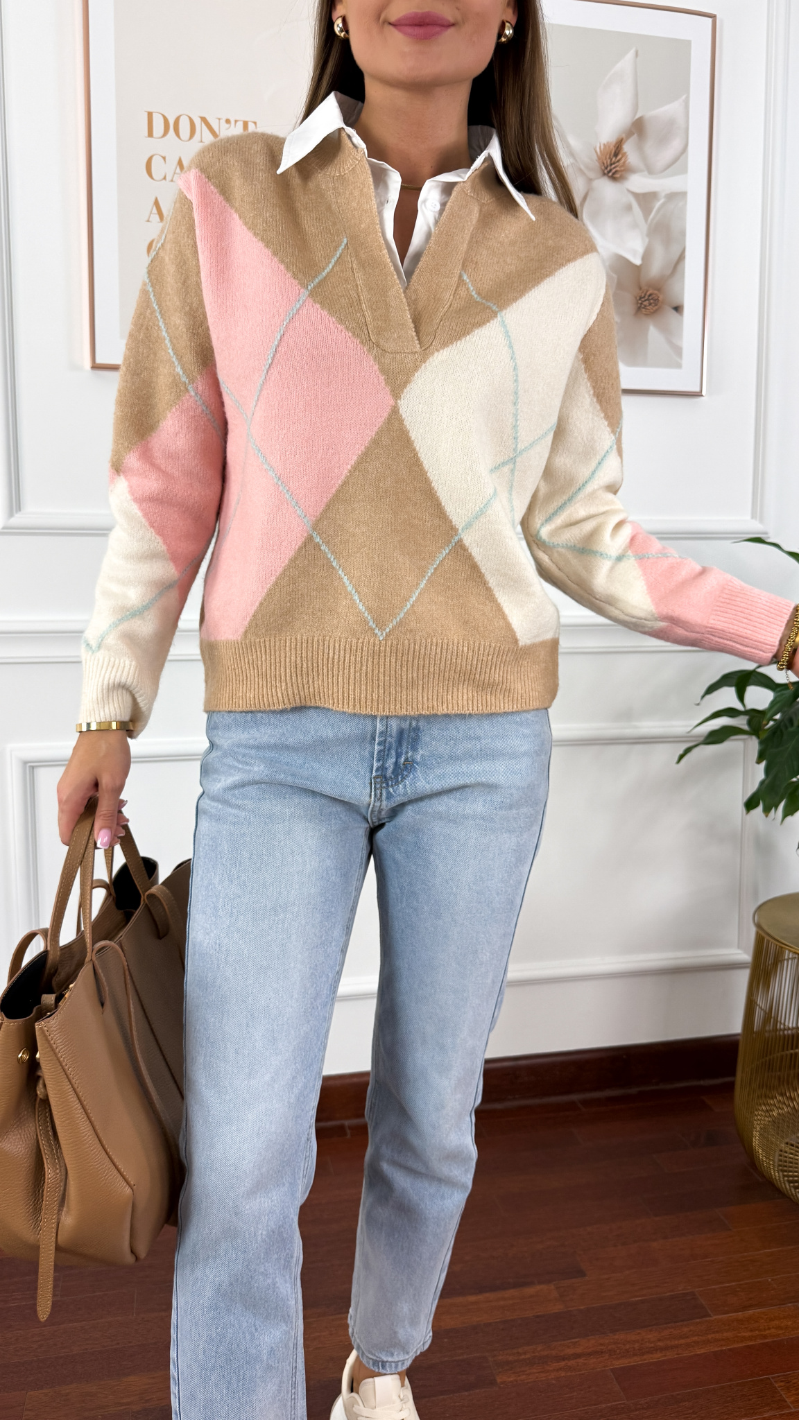 Sweter Melinda camel