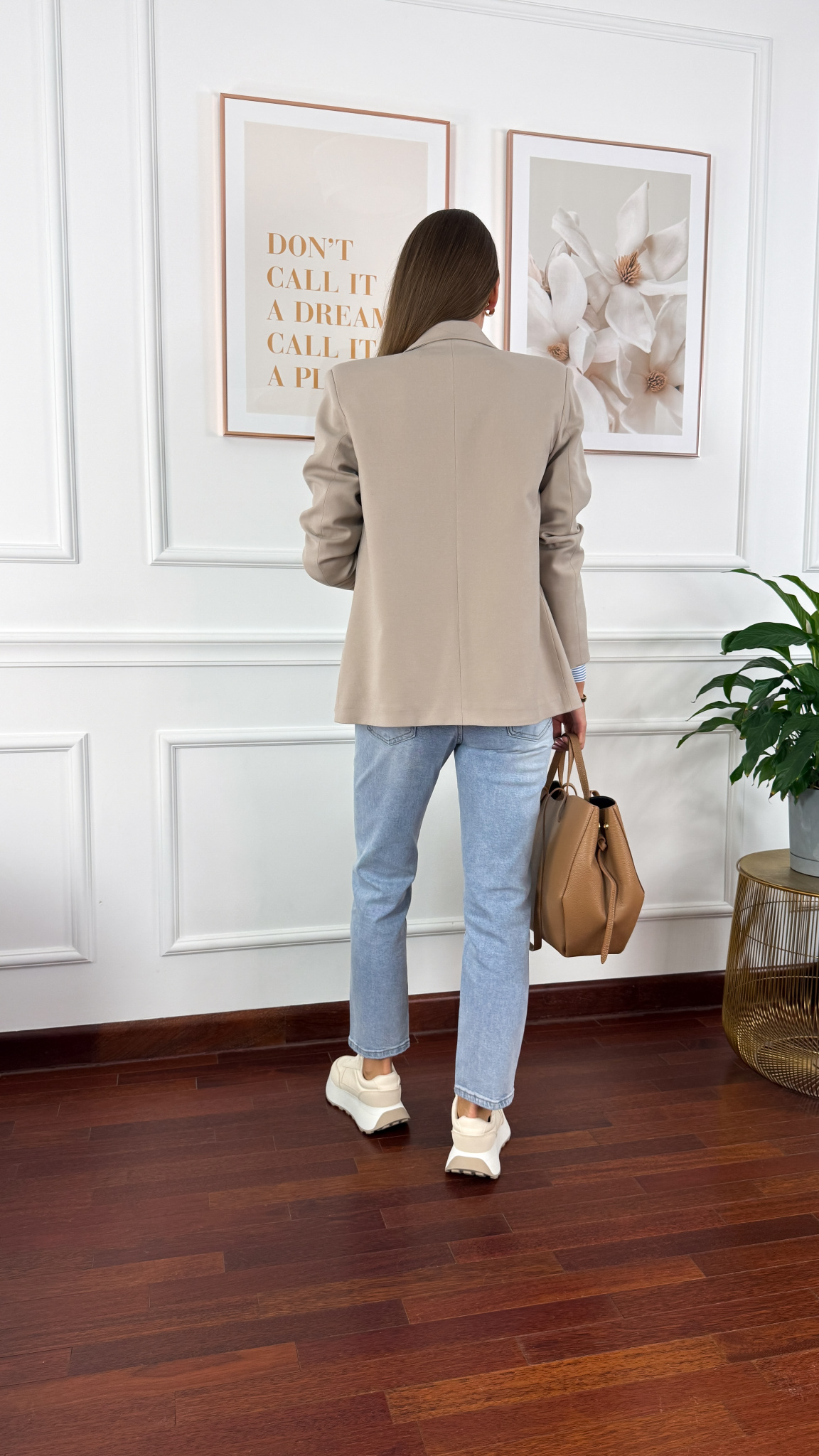 Dwurzędowa marynarka Stefania beżowa