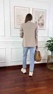 Dwurzędowa marynarka Stefania beżowa