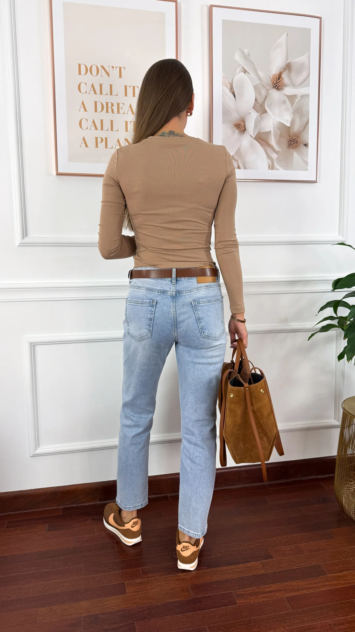 Bawełniana bluzka Talin cappucino