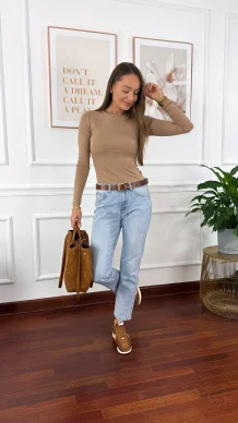 Bawełniana bluzka Talin cappucino