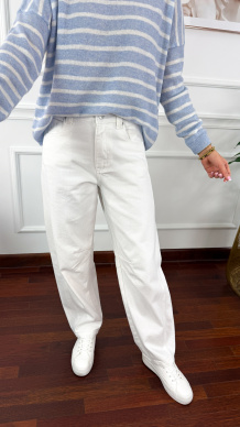 Spodnie balloon Arenia białe